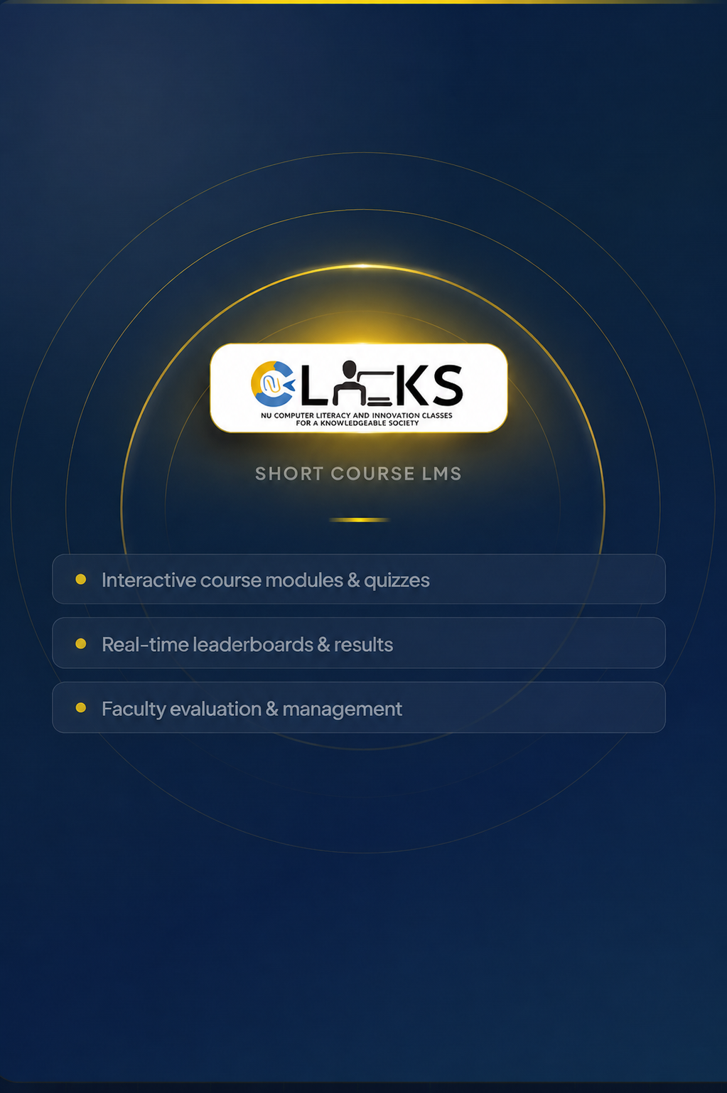 NU CLICKS Short Course LMS